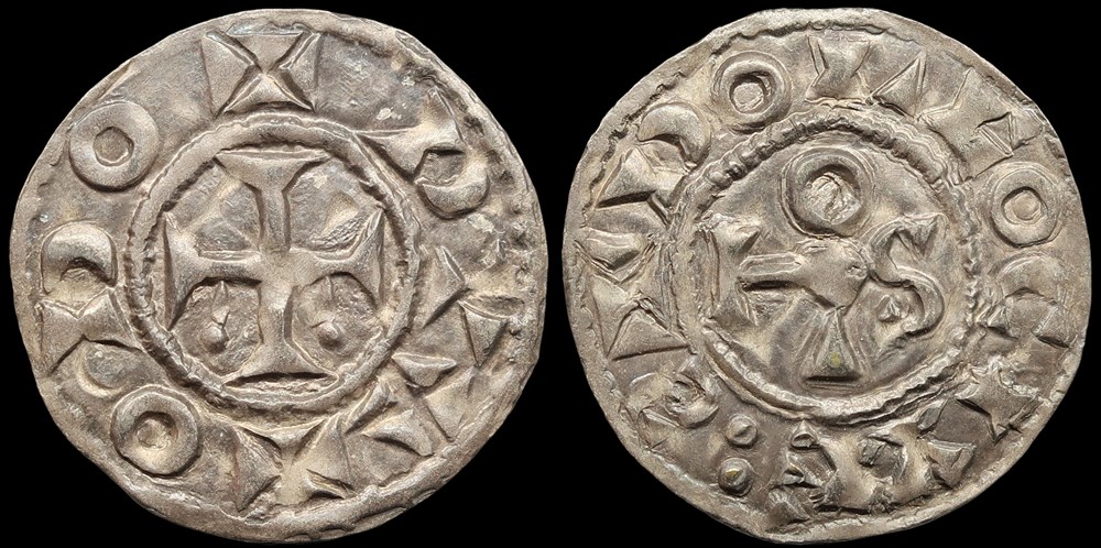 monnaies europe medievale france feodales seigneurie de deols denier eudes ancien