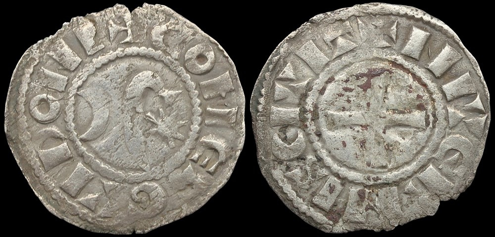 Comté de Nevers, denier de Gui Ier monnaies europe medievale a france feodales comte de nevers denier de gui ier