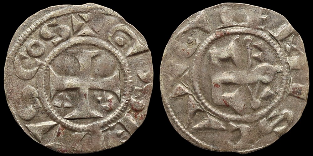 Comté de Gien, obole de Geoffroi III de Donzy monnaies europe medievale a france feodales comte de gien obole de geoffroi iii de donzy