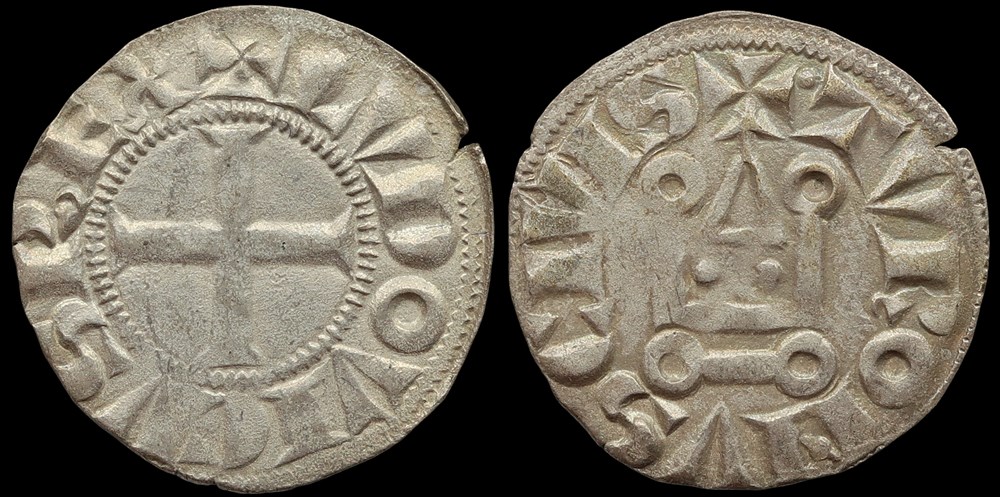 monnaies europe medievale a france royales 1226 1270 louis ix denier tournois