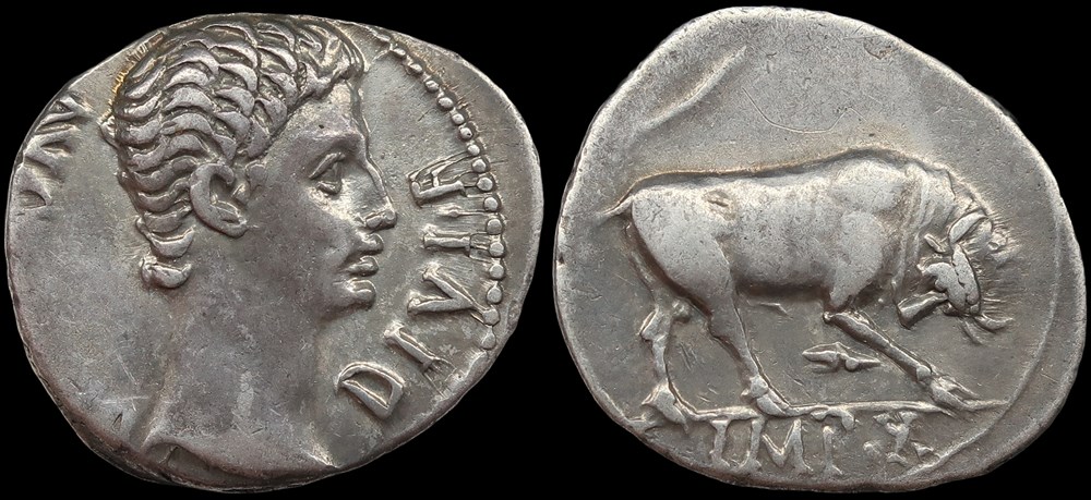 monnaies antiques romaines imperiales et republicaines empire auguste denier de lyon