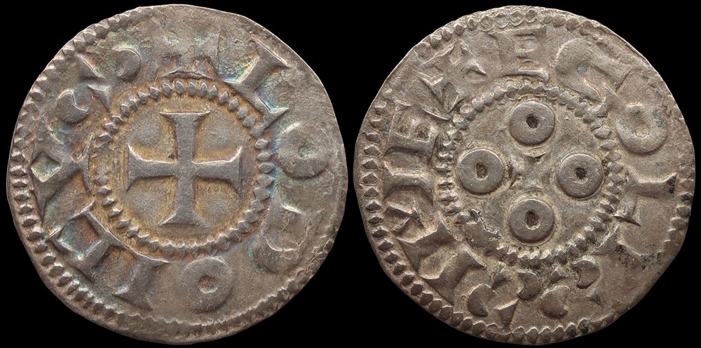 Comté d'Angoulême, denier monnaies europe medievale france feodales comte angouleme denier