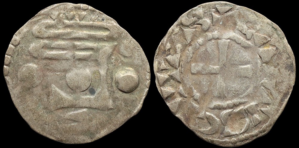 Comté de Chartres, obole anonyme monnaies europe medievale france feodales comte de chartres obole anonyme