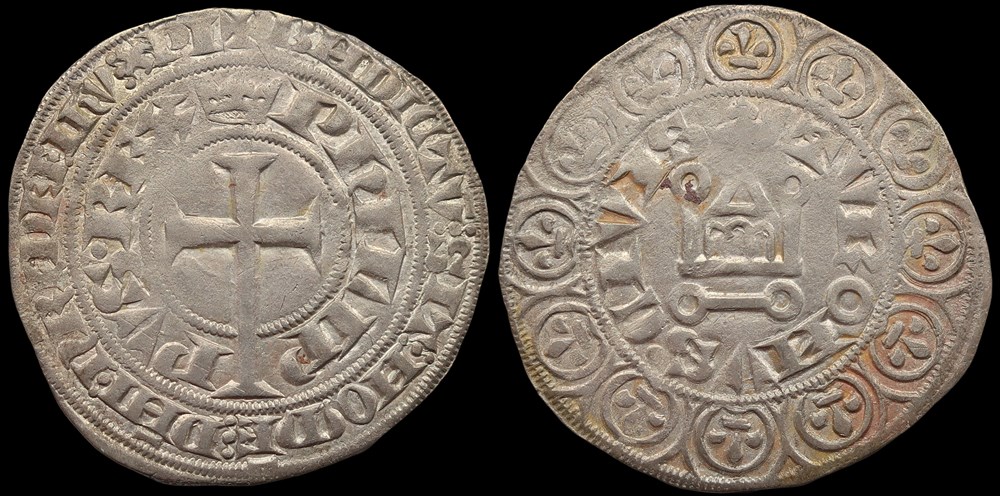 1328-1350 Philippe VI, gros à la queue monnaies europe medievale france royales 1328 1350 philippe vi gros a la queue
