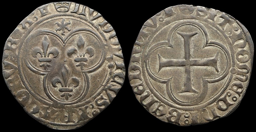 monnaies europe medievale france royales 1461 1483 louis xi blanc au soleil tours
