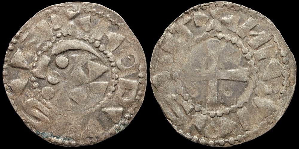Comté de Nevers, denier au nom de Louis IV monnaies europe medievale france feodales comte de nevers denier au nom de louis iv