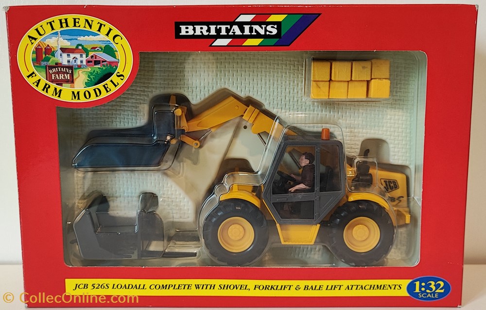modeles reduits vehicules agricoles britains 09460 telescopique jcb 526s ok