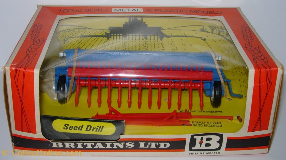 Britains 09539 - 1/32 - Semoir à céréales - Ok modeles reduits vehicules agricoles vicon britains 09539 1 32 semoir a cereales ok