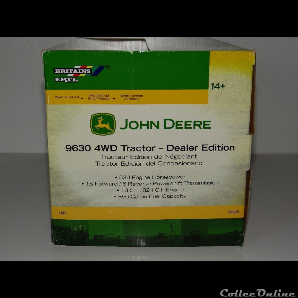 modele reduit vehicule agricole ertl 15926 john deere jd 9630 oui