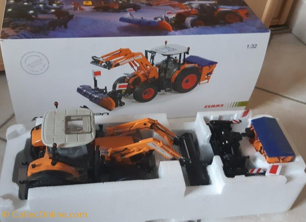 Wiking 7106 - Tracteur Claas Arion 640 Communal Equip déneig modeles reduits vehicules agricoles wiking 7106 tracteur claas arion 640 communal equip deneig
