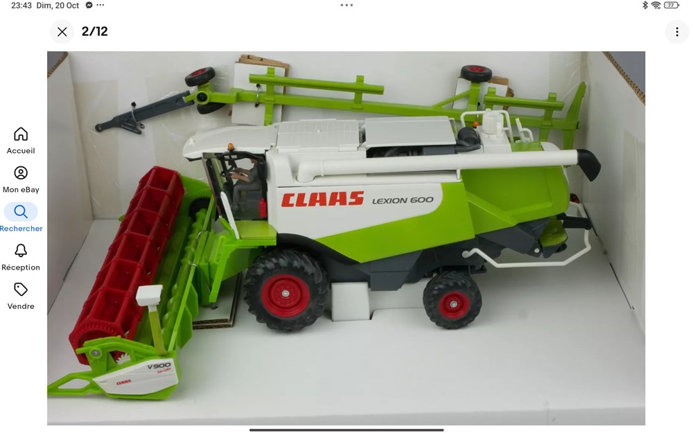 Siku SP4253 - Moissonneuse-batteuse Claas Lexion 600 FE modeles reduits vehicules agricoles siku sp4253 moissonneuse batteuse claas lexion 600 fe