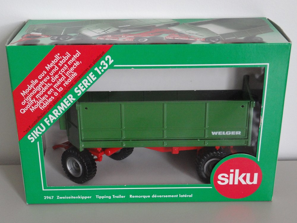 Siku 2967 - Remorque 2 essieux Welger - X modeles reduits vehicules agricoles siku 2967 remorque 2 essieux welger x