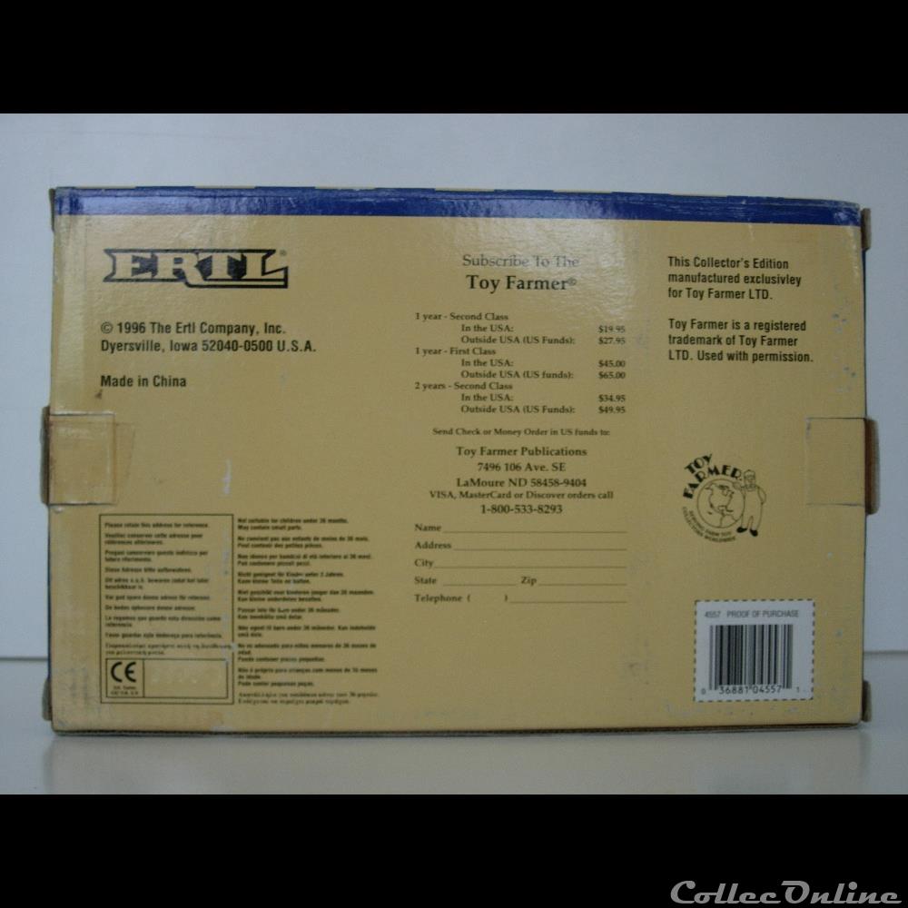 Ertl 4557DA - Big Bud 370 - OUI 5 modeles reduits vehicules agricoles ertl 4557da big bud 370 oui