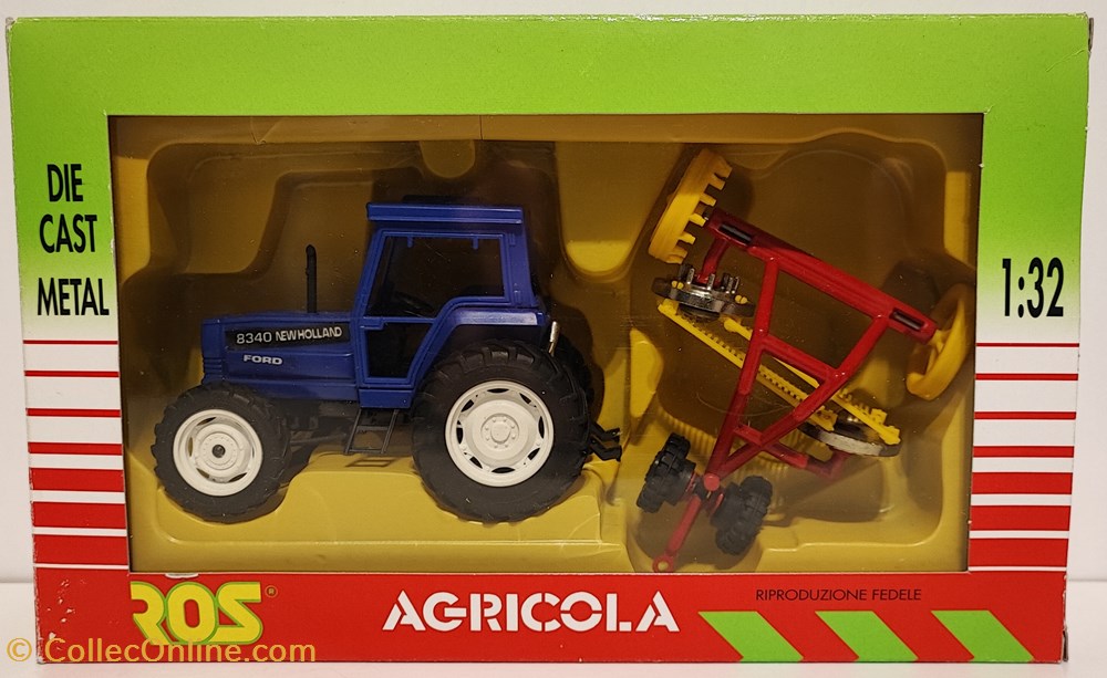 modeles reduits vehicules agricoles hurlimann ros 70515 set ford new holland 8340 rateau faneur x