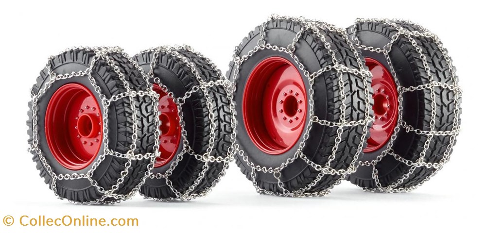 Wiking 7391 - Set roues avec chaines pour Fendt modeles reduits vehicules agricoles wiking 7391 set roues avec chaines pour fendt