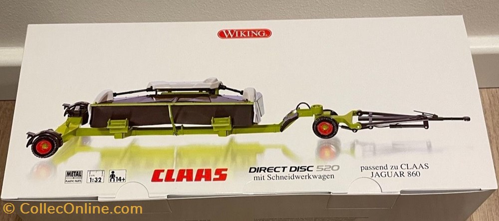 modeles reduits vehicules agricoles wiking 6580 faucheuse claas direct disc 520 ed ltd