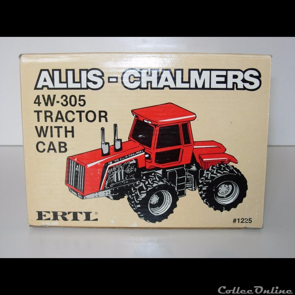 modele reduit vehicule agricole ertl 1225r allis chalmers 4w 305 oui