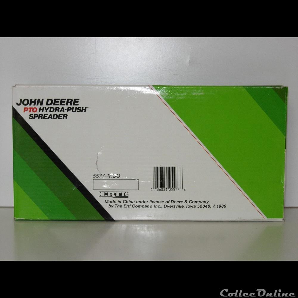 modele reduit vehicule agricole ertl 5577 john deere jd spreader oui