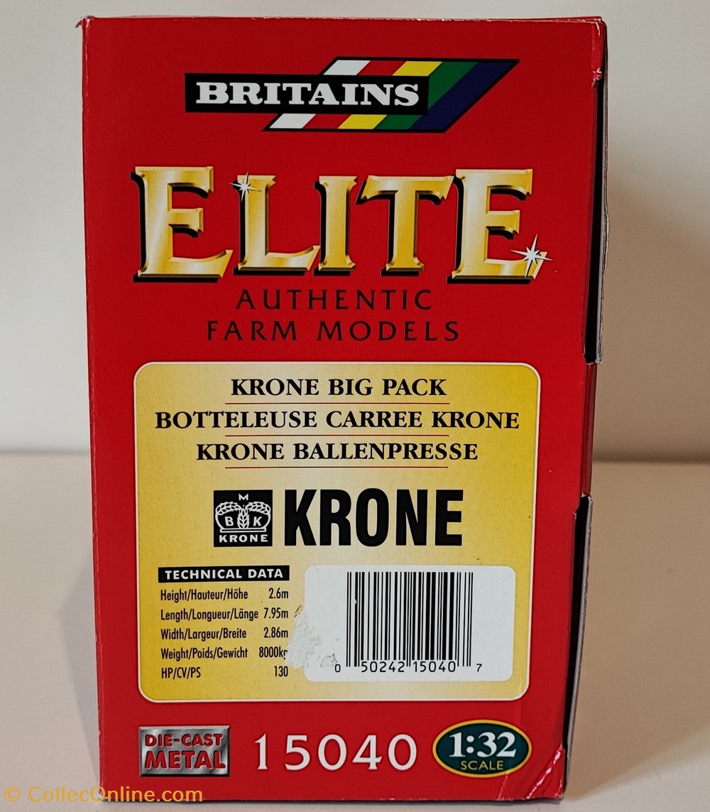 modeles reduits vehicules agricoles britains 15040 1 32 krone big pack 80 80 ok