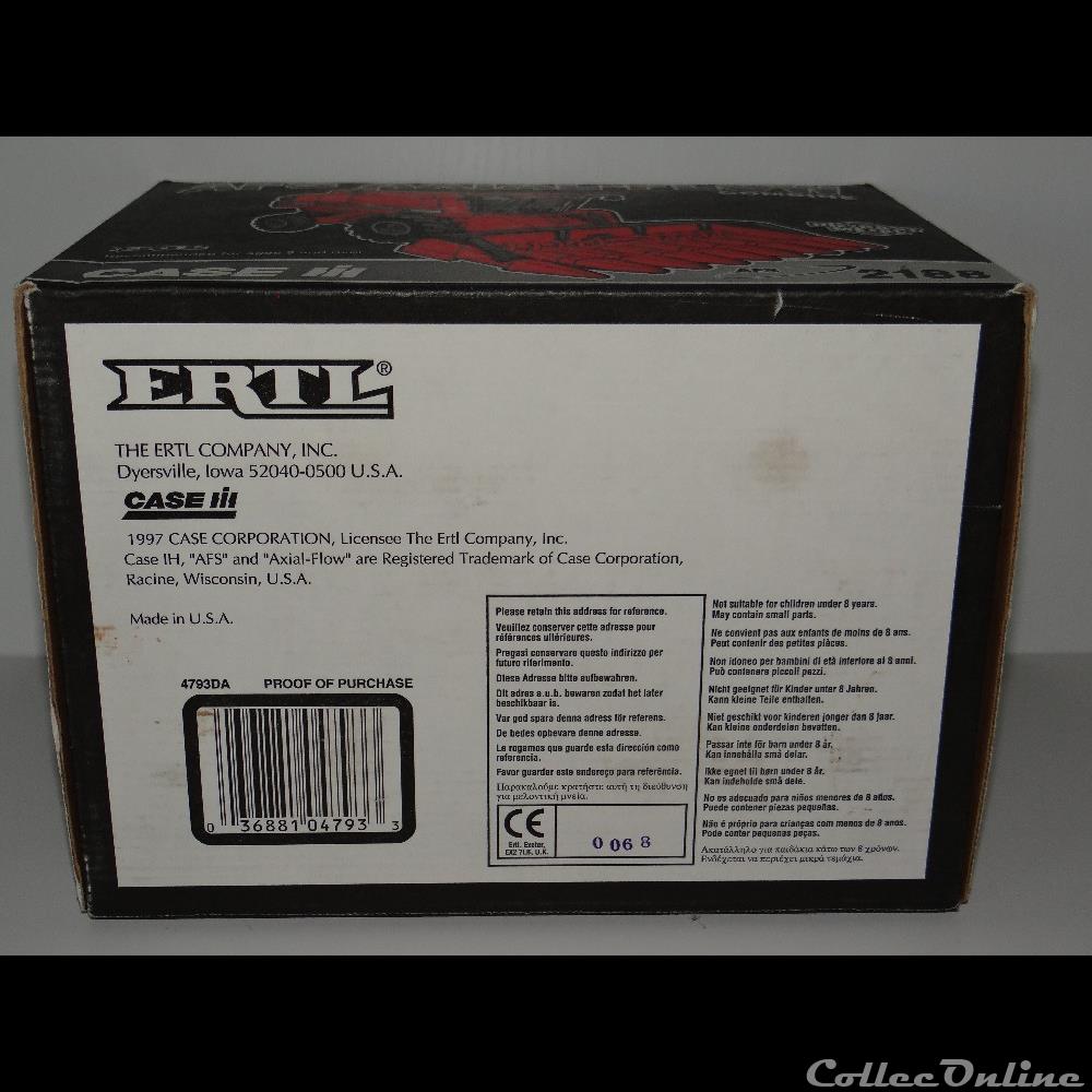 Ertl 4793DA - Case IH 2188 AFS Axial Flow ED SP - OUI 5 modele reduit vehicule agricole ertl 4793da case ih 2188 afs axial flow ed sp oui