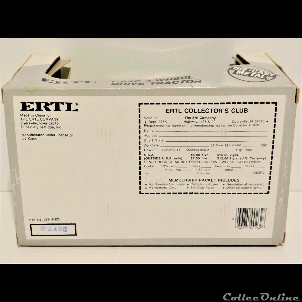 Ertl 262 - Case 4894 - OUI 5 modele reduit vehicule agricole ih ertl 262 case 4894 oui