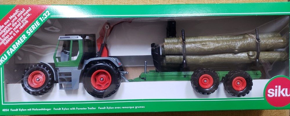 Siku 4054 - Tracteur Fendt Xylon + remorque porte grumes modeles reduits vehicules agricoles siku 4054 tracteur fendt xylon remorque porte grumes