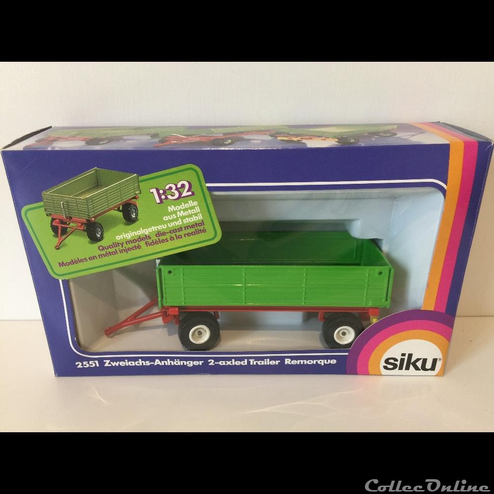 Siku 2551A - Remorque 2 essieux sans marque - X modeles reduits vehicules agricoles autre siku 2551a remorque 2 essieux sans marque x