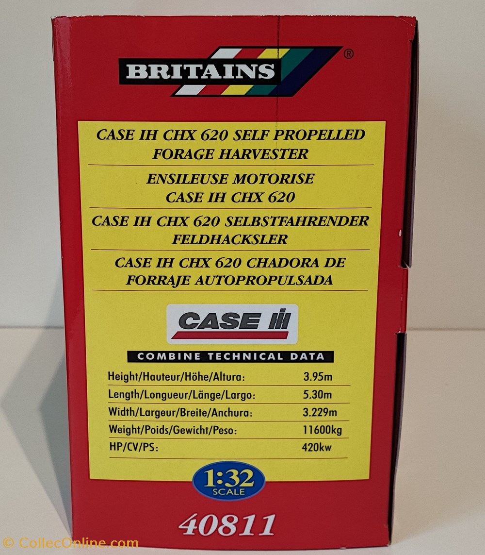 Britains 40811 - 1/32 - Case IH CHX 620 - Ok modeles reduits vehicules agricoles britains 40811 1 32 case ih chx 620 ok