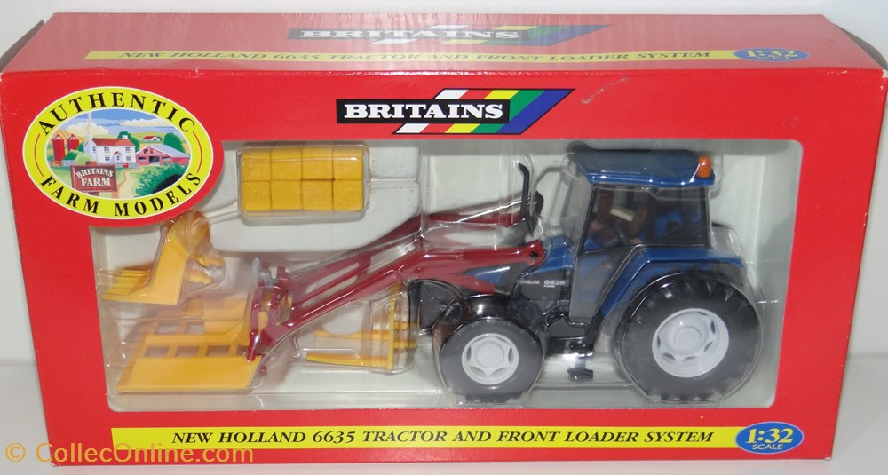 modeles reduits vehicules agricoles britains 09649 1 32 new holland 6635 ok