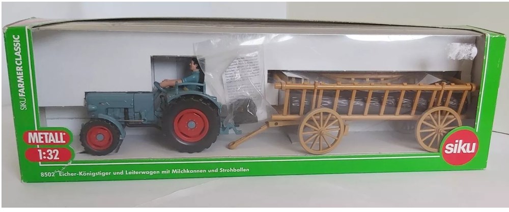 Siku 8502 - Set Eicher Konigstiger + remorque tombereau modeles reduits vehicules agricoles siku 8502 set eicher konigstiger remorque tombereau