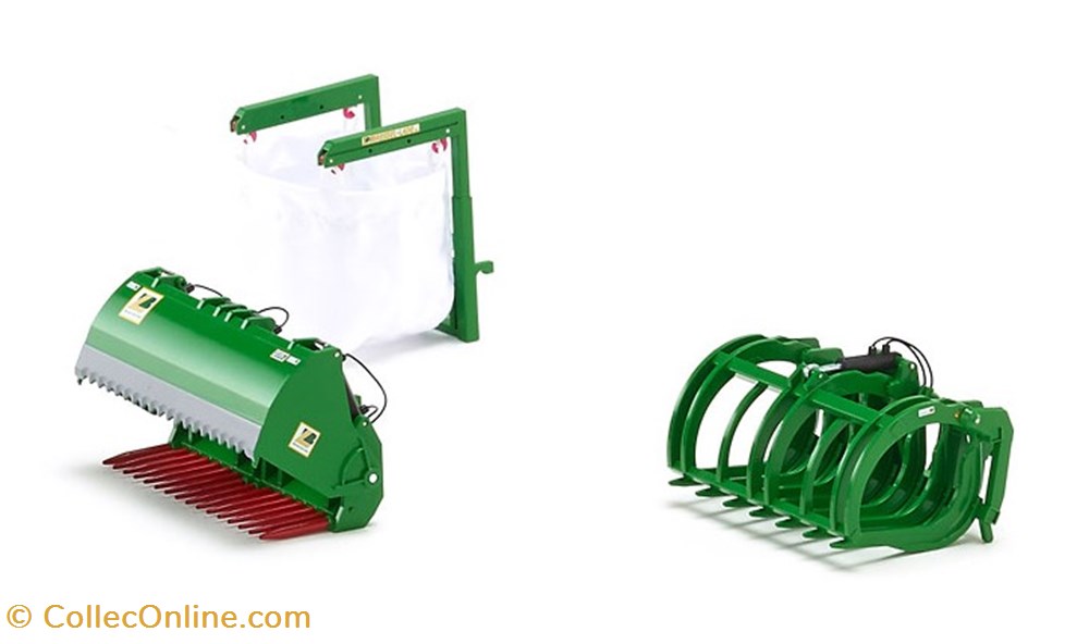 Wiking 7382 - Set 3 godets pour chargeur John Deere modeles reduits vehicules agricoles wiking 7382 set 3 godets pour chargeur john deere