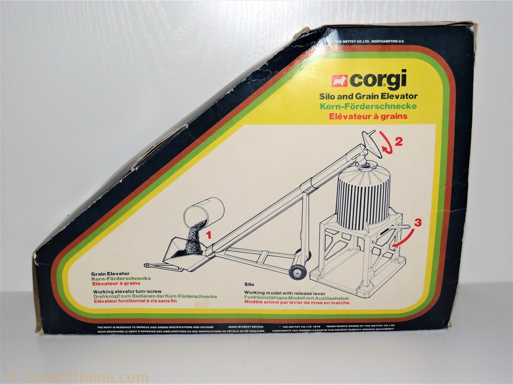 Corgi 43 - Silo à grain et vis sans fin - 1/32 5 modele reduit vehicule agricole autre corgi 43 silo a grain et vis sans fin 1 32