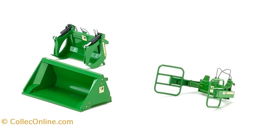 modeles reduits vehicules agricoles wiking 7381 set 3 godets pour john deere
