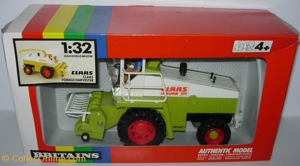Britains 09573 - 1/32 - Claas Jaguar 690 - Ok modeles reduits vehicules agricoles massey ferguson britains 09573 1 32 claas jaguar 690 ok