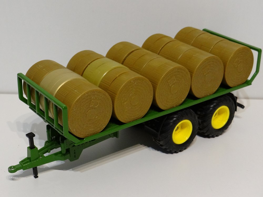 Siku 2891 - Remorque plateau pour balles rondes - OUI - X modeles reduits vehicules agricoles siku 2891 remorque plateau pour balles rondes oui x
