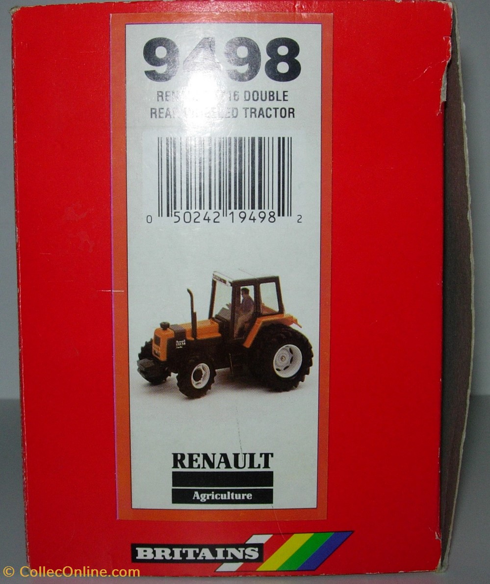 Britains 09498 - Tracteur Renault 155-54 Turbo TZ16 - Ok modeles reduits vehicules agricoles britains 09498 tracteur renault 155 54 turbo tz16 ok