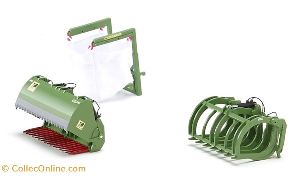 Wiking 7384 - Set 3 godets pour chargeur Fendt modeles reduits vehicules agricoles wiking 7384 set 3 godets pour chargeur fendt