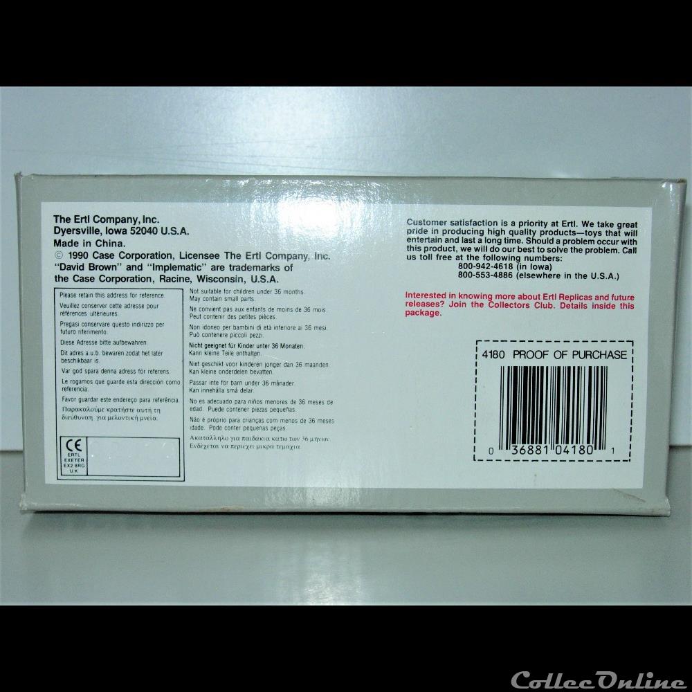 Ertl 4180 - David Brown 990 Implematic - OUI 5 modeles reduits vehicules agricoles ertl 4180 david brown 990 implematic oui