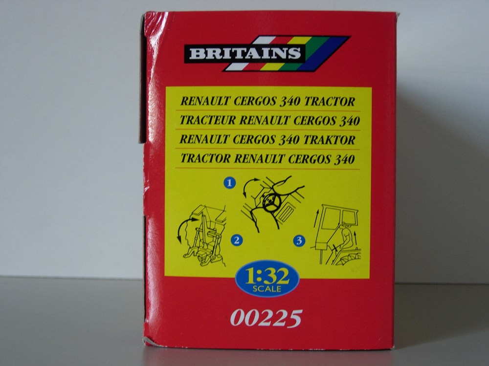 modeles reduits vehicules agricoles britains 00225 tracteur renault cergos 340 ok