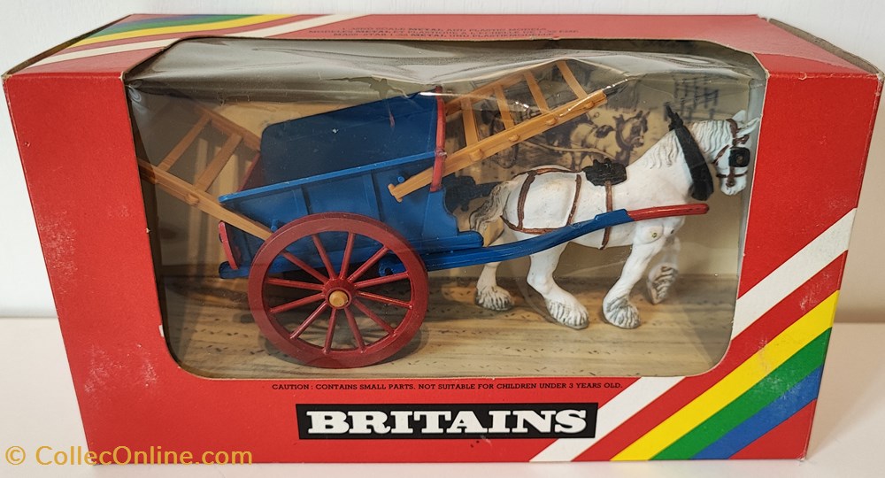 modeles reduits vehicules agricoles britains 09499 tombereau a cheval ok
