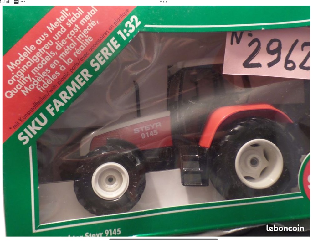06/2025 - Siku 2962 - Tracteur Steyr 9145 - X modeles reduits vehicules agricoles 06 2025 siku 2962 tracteur steyr 9145 x