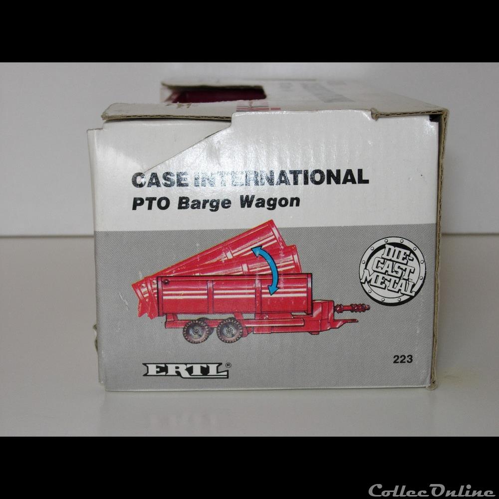 Ertl 223 - Case International remorque double essieu - OUI 4 modele reduit vehicule agricole ih ertl 223 case international remorque double essieu oui