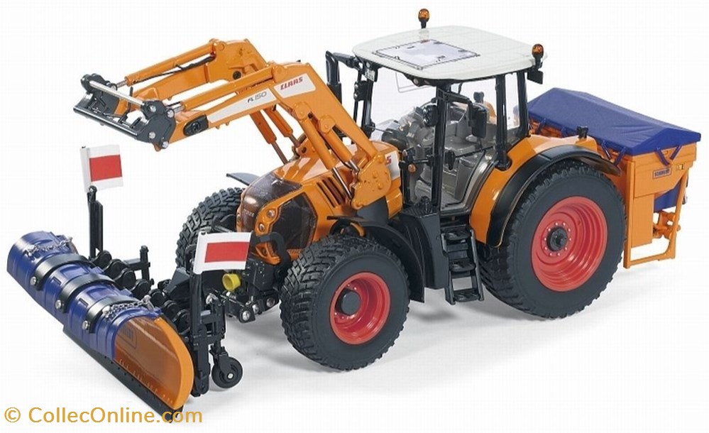 Wiking 7106 - Tracteur Claas Arion 640 Communal Equip déneig modeles reduits vehicules agricoles wiking 7106 tracteur claas arion 640 communal equip deneig