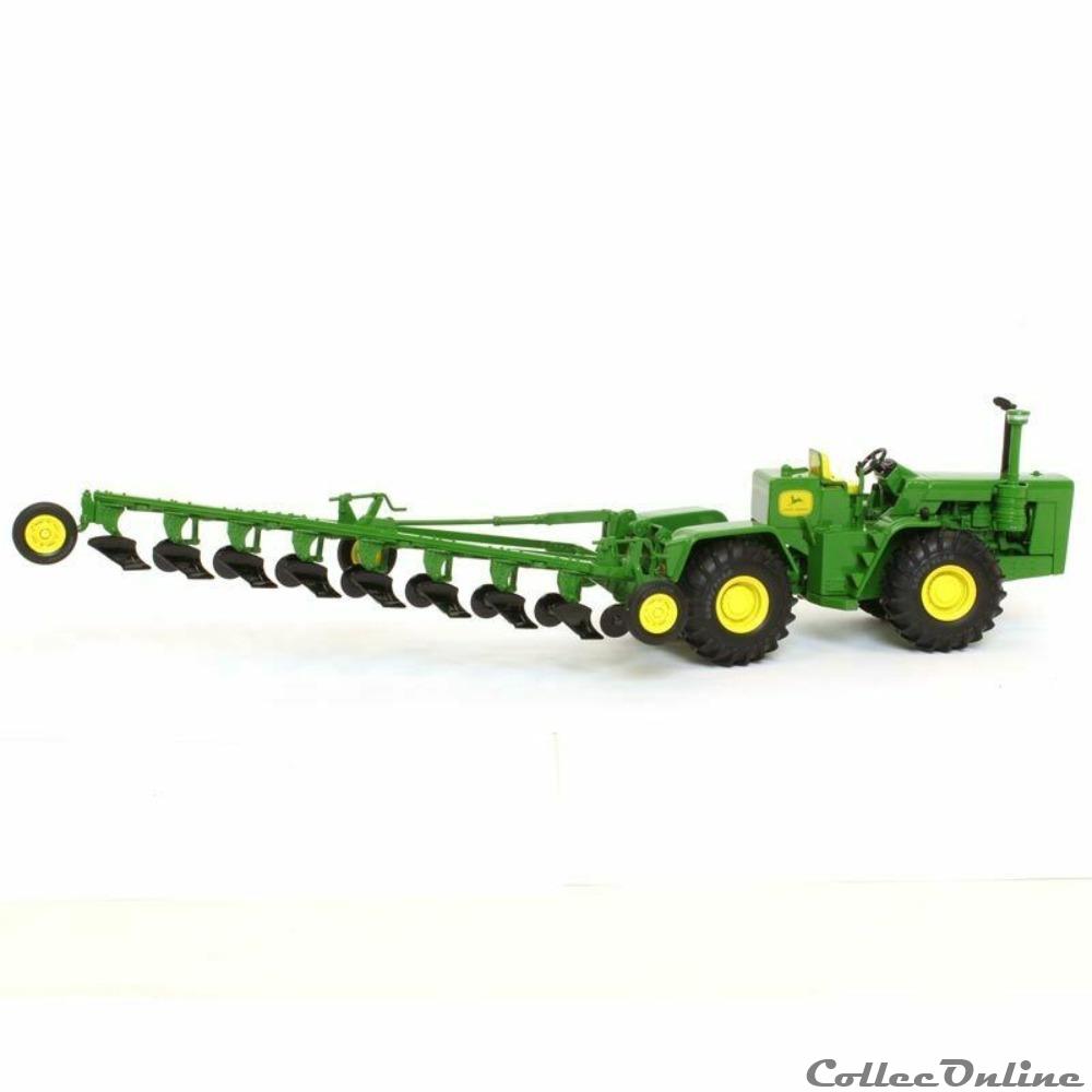Ertl 16108A - John Deere JD 8010 avec charrue - NON 4 modele reduit vehicule agricole ertl 16108a john deere jd 8010 avec charrue non