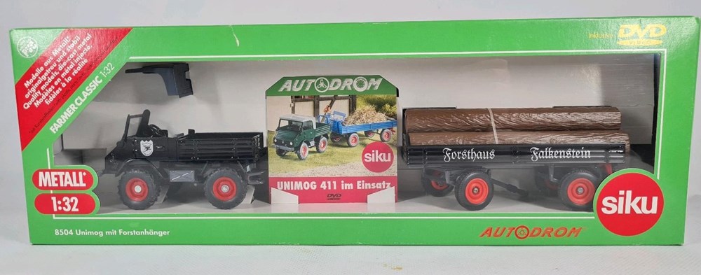 Siku 8504 - Set Unimog + remorque Autodrom modeles reduits vehicules agricoles siku 8504 set unimog remorque autodrom