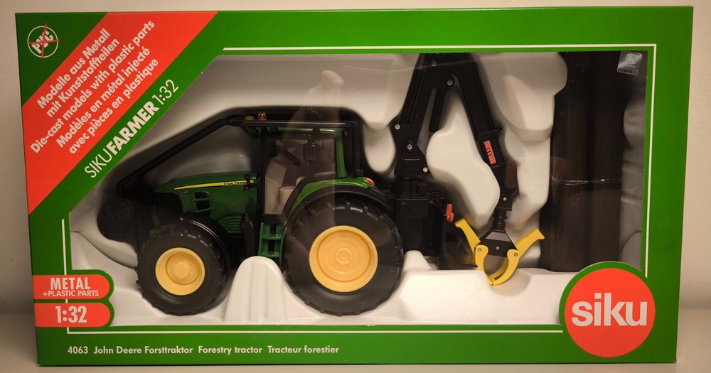Siku 4063 - John Deere JD 7530 Forestier - X modeles reduits vehicules agricoles siku 4063 john deere jd 7530 forestier x