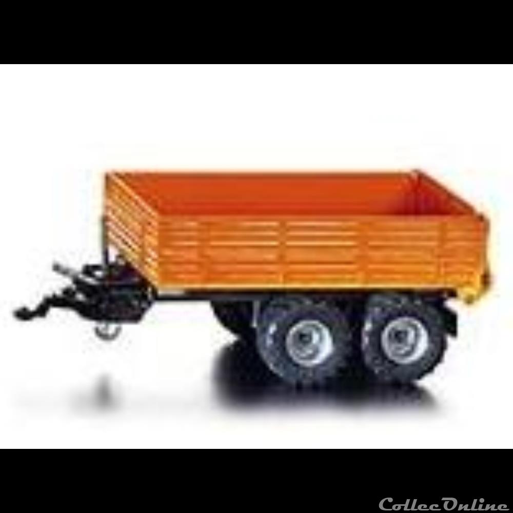 modeles reduits vehicules agricoles autre siku 2552c remorque double essieux x