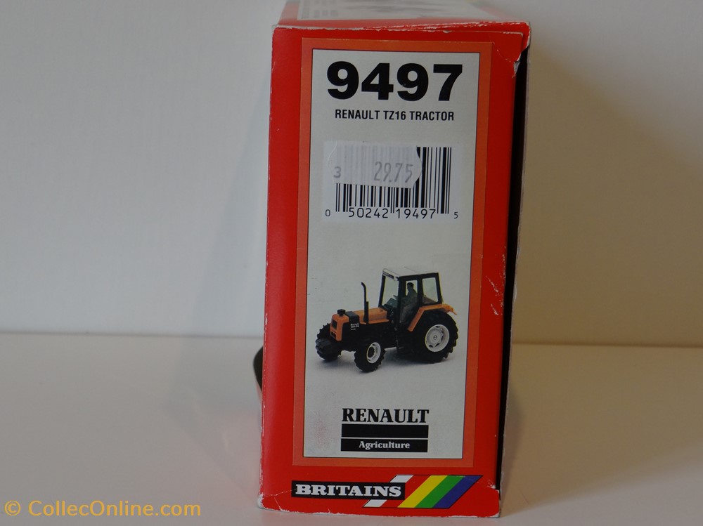 Britains 09497 - Tracteur Renault 155-54 Turbo TZ16 - Ok modeles reduits vehicules agricoles britains 09497 tracteur renault 155 54 turbo tz16 ok