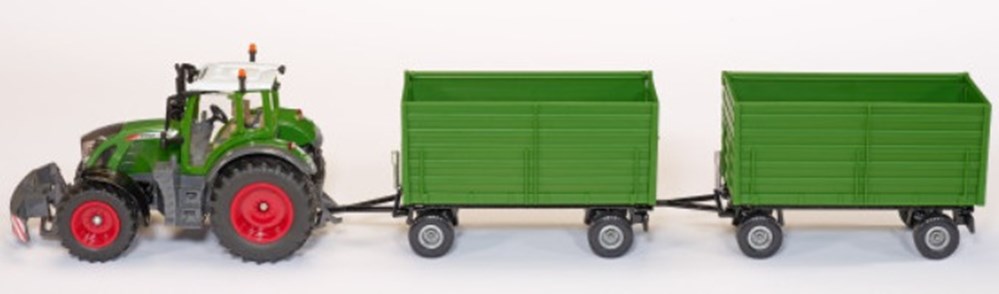 Siku 8519 - Set tracteur Fendt 722 Vario + 2 remorques SonderEdition modeles reduits vehicules agricoles siku 8519 set tracteur fendt 722 vario 2 remorques sonderedition