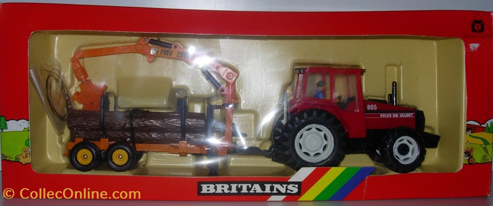 Britains 09609 - 1/32 - Set Volvo BM Valmet 805 - Ok modeles reduits vehicules agricoles britains 09609 1 32 set volvo bm valmet 805 ok